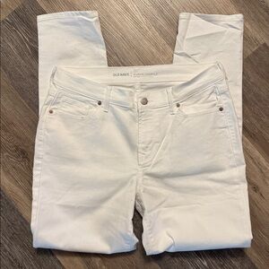 Old Navy curvy mid-rise jeans 10 white